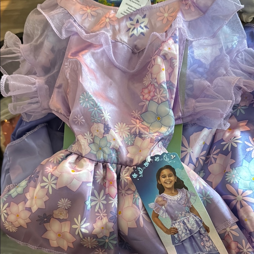 Purple Floral Princess Dress